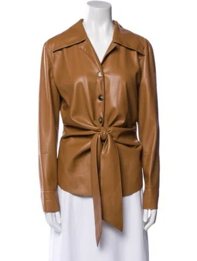 Pre-owned Nanushka Jacket In Brown