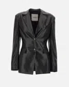 Nanushka Elegant Tailored Jacket With Sophisticated Design And Premium Material In Black