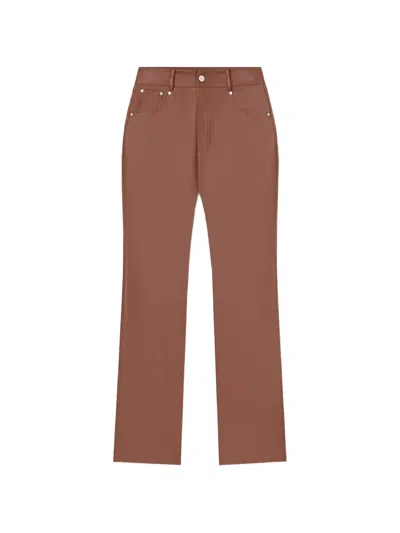 Nanushka Jacoba Five-pockets Trousers In Brown