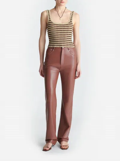 Nanushka Jacoba Pants In Henna In Brown