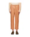 Nanushka Tan Jain Faux-leather Pants In Brown