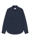 Nanushka Jari Long-sleeve Shirt In Blue
