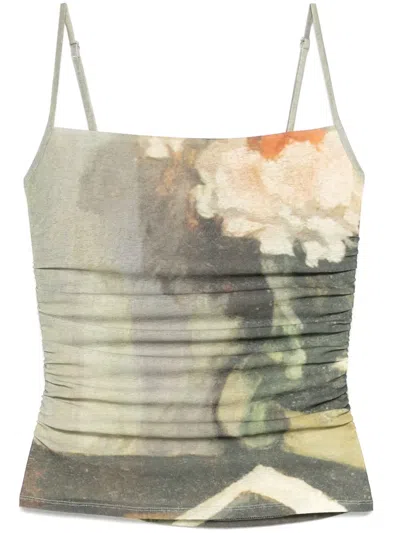 Nanushka Jazlyn Top In Green