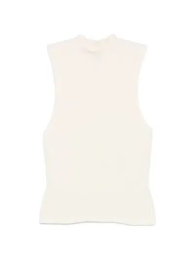 Nanushka Jelani Ribbed-knit Vest In Neutral