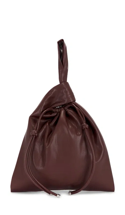 Nanushka Jen Drawstring Bag In Plum Chutney