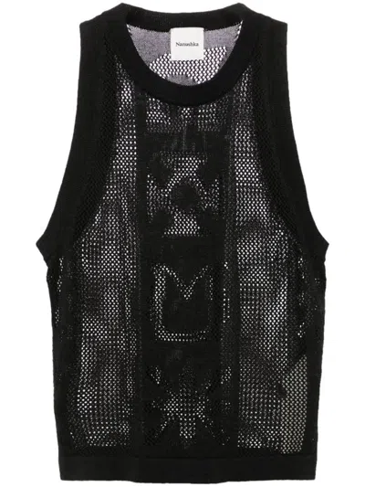 Nanushka Jeren Tank Top In Black