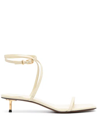 Nanushka Jol 50mm Leather Sandals In Beige