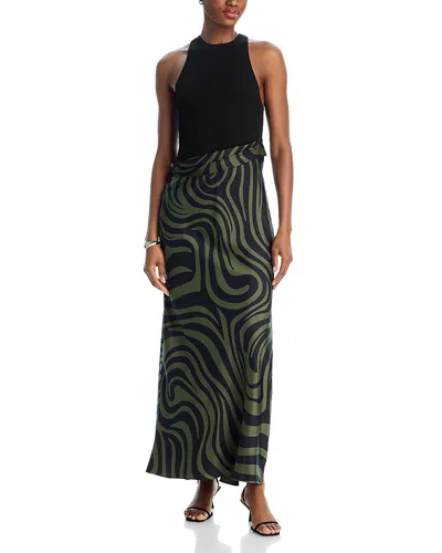 Nanushka Jordyn Color Blocked Dress In Multi