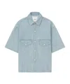 Nanushka Jorge Denim Shirt In Gray