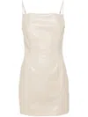 Nanushka Jorie Slip Minidress In Neutrals