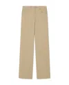 Nanushka Josine Twill Cotton Trousers In Nude