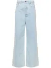 Nanushka Josine High-rise Wide-leg Jeans In Blau