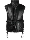 Nanushka Padded Turtleneck Vest With Glossy Finish