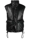 Nanushka Padded Turtleneck Vest With Glossy Finish