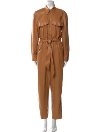 Pre-owned Nanushka Jumpsuit In Brown