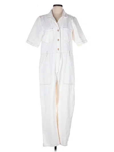 Pre-owned Nanushka Jumpsuit In White