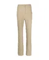 Nanushka Juna Seersucker Slim-fit Trousers In Nude