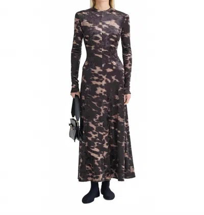 Nanushka Jynx Dress In Mocha Brown In Black