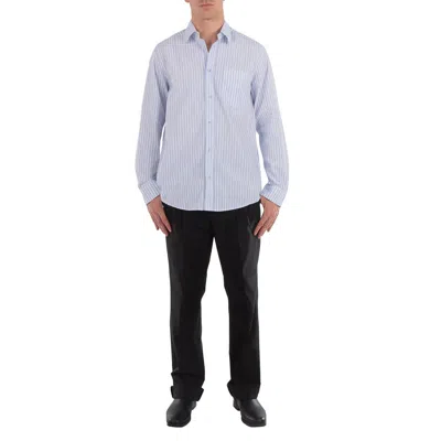 Nanushka Kaleb Cotton Long-sleeve Striped Shirt In Blue