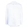 Nanushka Kaleb Cotton Long-sleeve Striped Shirt In Blue/white