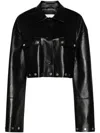 Nanushka Camicia Kassie In Similpelle Nera Donna In Black