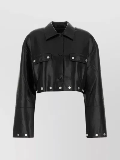NANUSHKA KASSIE SHIRT IN SYNTHETIC LEATHER