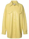 Nanushka Yellow Kaysa Vegan Leather Shirt