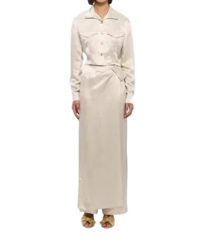 Nanushka Kehlani Trouser In Ecru In White