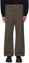 Nanushka Khaki Arnaud Pants In Soil