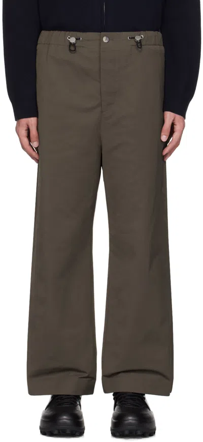 Nanushka Khaki Arnaud Pants In Soil