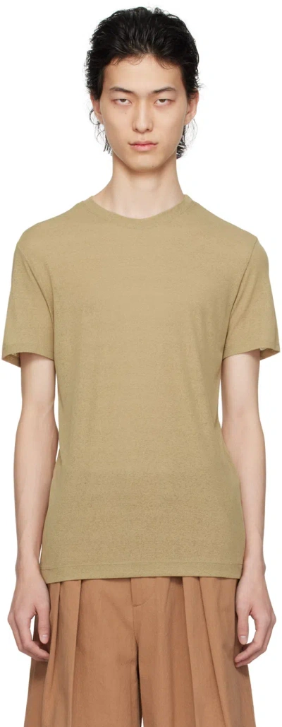 Nanushka Khaki Jenno T-shirt In Pale Olive