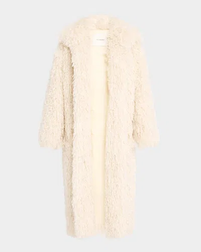 Nanushka Kilah Coat In White