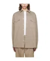 Nanushka Kinny Lapel Shirt In Gray