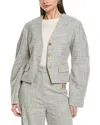 Nanushka Kiyo Blazer In Gray
