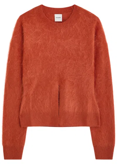 Nanushka Kloe Brushed Cashmere Jumper In Red