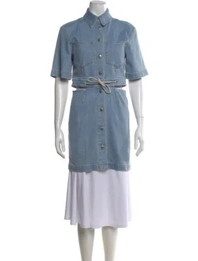 Pre-owned Nanushka Knee-length Dress In Blue