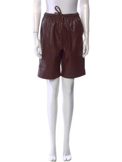 Pre-owned Nanushka Knee-length Shorts In Burgundy