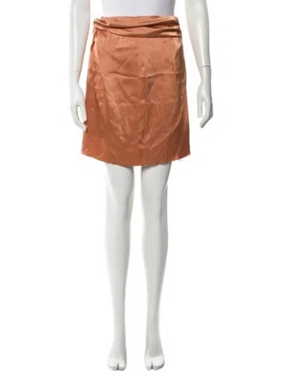 Pre-owned Nanushka Knee-length Skirt In Orange