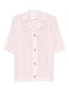 Nanushka Knitted Shirt In Pink