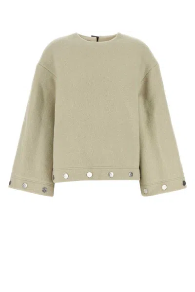 Nanushka Sand Wool Blend Oversize Anwen Blouse In Beige