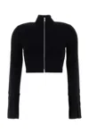Nanushka Black Stretch Viscose Blend Izan Cardigan In Black