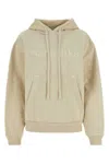 Nanushka Beige Logo Sweatshirt In Shell