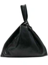 Nanushka Knot Top-handle Tote In Black