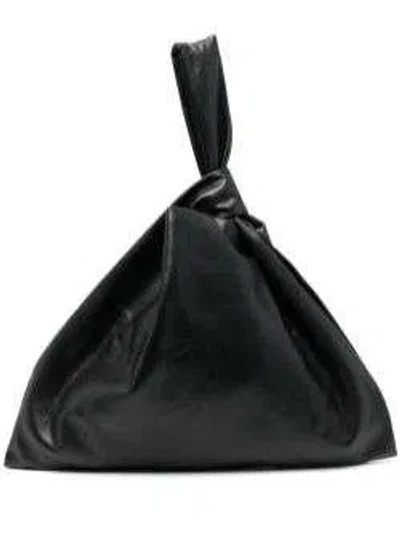 Nanushka Knot Top-handle Tote In Black