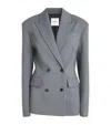 Nanushka Laane Double-breasted Blazer In Blue
