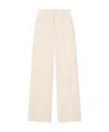 Nanushka Lanai High-waist Wide-leg Trousers In White