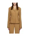 Nanushka Bora Blazer - Camel In Brown