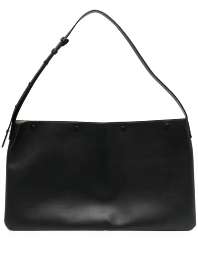 Nanushka Large Folding Crossbody Bag In Black