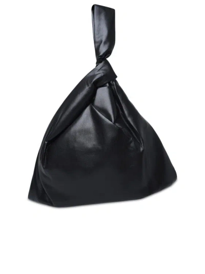 Nanushka Large 'jen' Vegan Leather Bucket Bag In Black