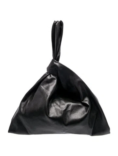 Pre-owned Nanushka Leather Evening Bag In Black